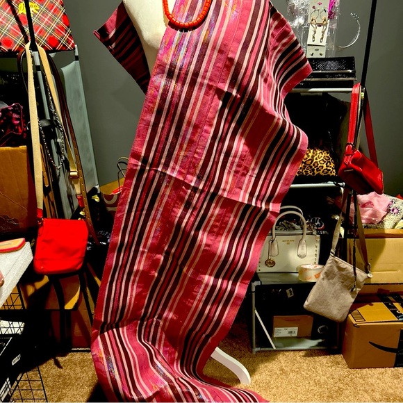 Aso oke Gele/Headwrap, Nigeria Woven Two Tone Aso Oke For Africa Wedding - Picture 5 of 5